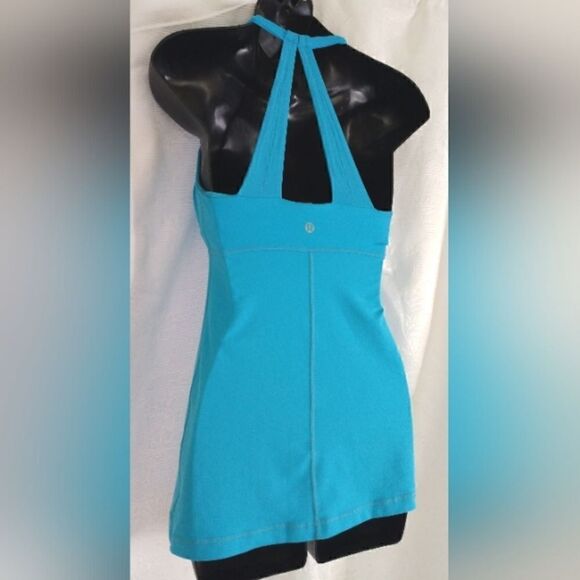 Lululemon Athletica Turquoise Long Halter Tank Top SZ small - Picture 9 of 16